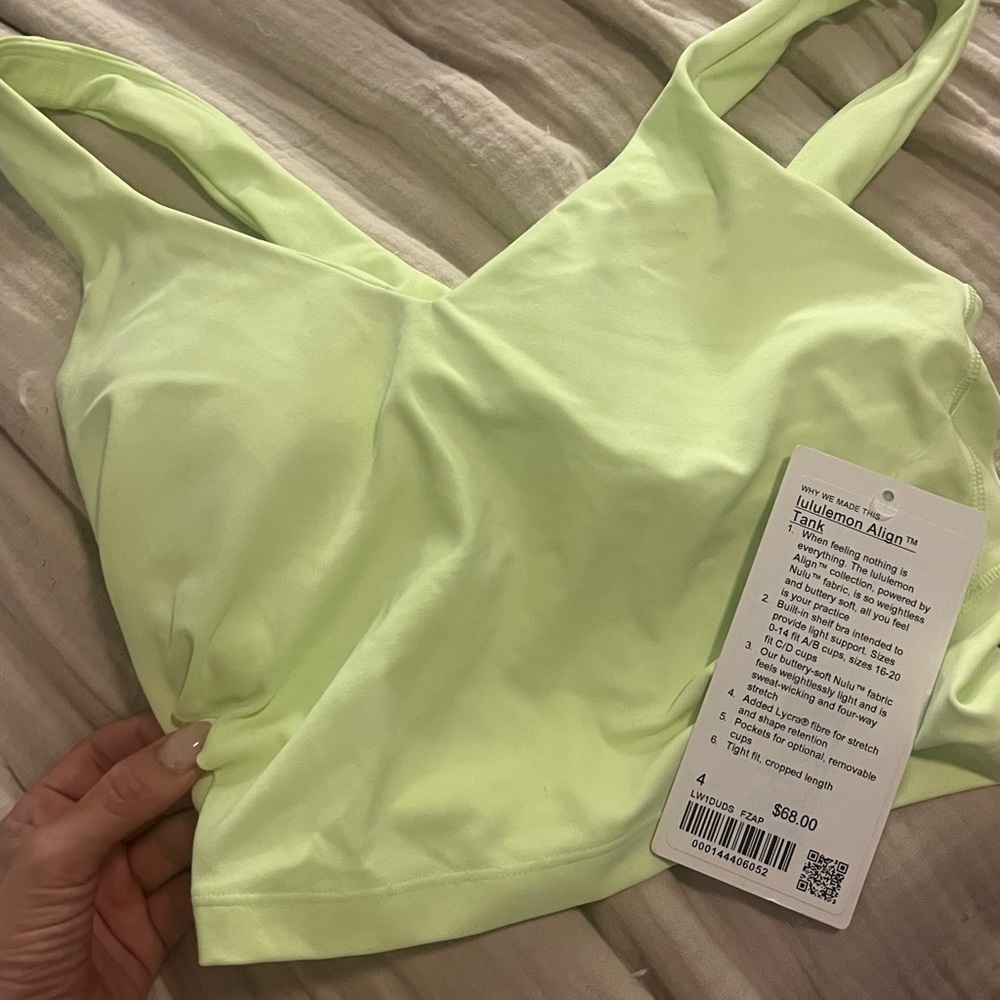 Lululemon Align Tank- Neon Yellow